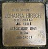 Stolperstein Emmerich Kaßstraße 59 Johanna Hirsch