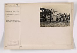 111-SC-8924 - General Pershing and staff at aviation field near Paris - NARA - 55178206.jpg