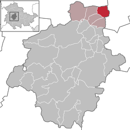 Läget för kommunen Dachwig i Landkreis Gotha