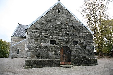 Backside entrance of Gjerpen church