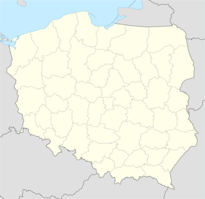 Mapa konturowa Polski w latach 1993–1998