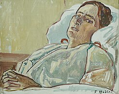 Den syge kvinde med foldede hænder, 1914 La malade aux mains jointes