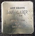 Stolperstein für Max Klaber