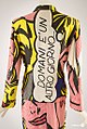 Back of Moschino suit featuring Roy Lichtenstein print