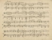 manuscrit autographe de Beethoven