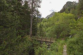 CH Sant Maurici, Pont sobre el desaigüe a l'Escrita.jpg