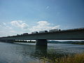 Donaubrücke Fernstraße A 3 und Ausfahrt Wörth an der Donau