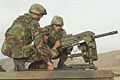 Mk-19 40mm automatic grenade launcher, during a bilateral training exercise in Salinas Bay, Peru