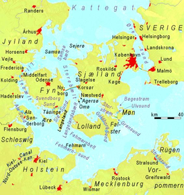 Zeestraten in Denemarken en de zuidelijke Oostzee