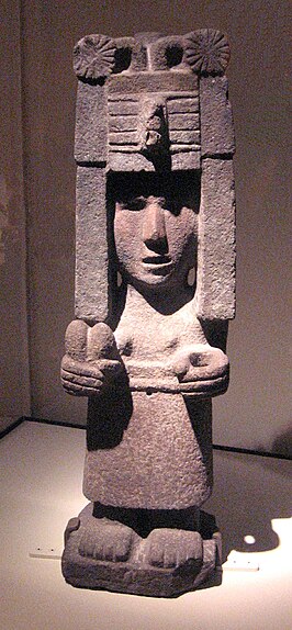 Chicomecoatl, sculptuur, Museo Nacional de Antropologia