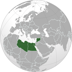 アラブ共和国連邦の位置