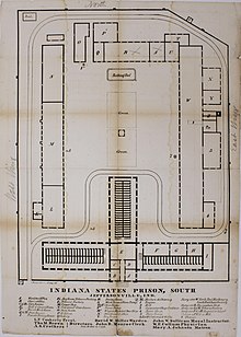 A line drawing from a bird's eye view