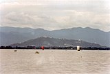 River Irrawaddy with Mandalay Hill on the east bank