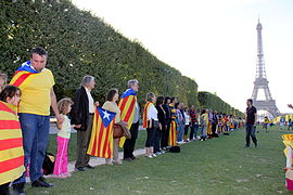 Via Catalana a París, el 2 de setembre