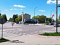 Crossroads with Tuscan column.