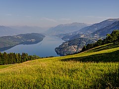 Lac de Millstätt et Hohe Tauern.