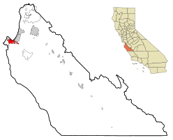 Location of Monterey, California