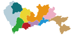 Pingshan (highlighted in pink) in Shenzhen