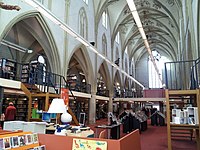 Broederenkerk, Zutphen, blind tracery instead of lit triforia, about 1300