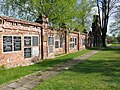 Lapidarium and the red brick wall surrounding the necropolis