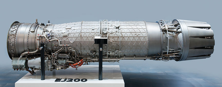 Eurojet EJ200 turbofan engine.