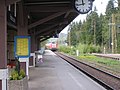 Deutsch: Gleis 1 des Bahnhof Hinterzarten