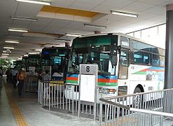 Gare routière de Kusatsu-Onsen (Japon)