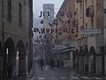 La Befana bij het Palazzo Comunale, San Gimignano, 6 januari 2016