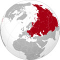 Image 44Map showing the greatest territorial extent of the Soviet Union and the sovereign states that it dominated politically, economically and militarily in 1960, after the Cuban Revolution of 1959 but before the official Sino-Soviet split of 1961 (total area: c. 35,000,000 km2) (from History of the Soviet Union)