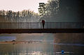 Fußgängerbrücke in der Unterhimmler Au