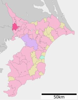 Location of Matsudo in چیبا پریفیکچر