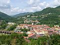 Panorama di Aulla, Toscana, Italia