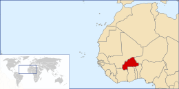 Carte Burkina Faso