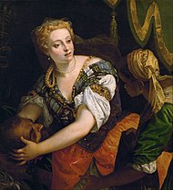 Giuditta dem taka ke Oloferne, gan Paolo Veronese, ≈ 1575