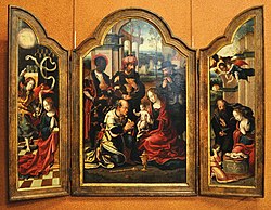 Peinture : Adoration des mages par Pieter Coecke van Aelst.