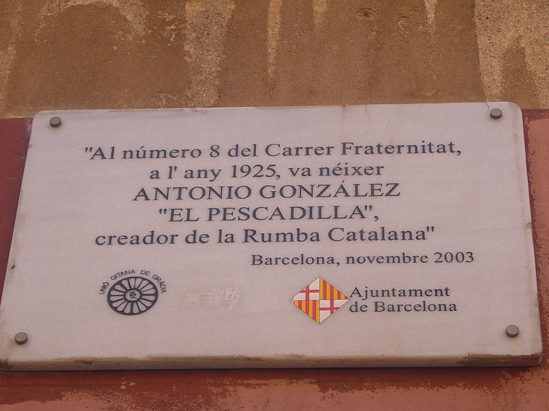 File:Placa casa natal El Pescadilla (carrer Fraternitat).JPG