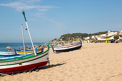 Barques a la Platja Gran