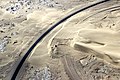 Deutsch: Versandete Bahnstrecke bei Lüderitz English: Railway line covered by sand