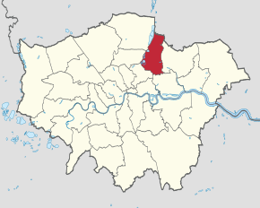 Poziția localității Waltham Forest