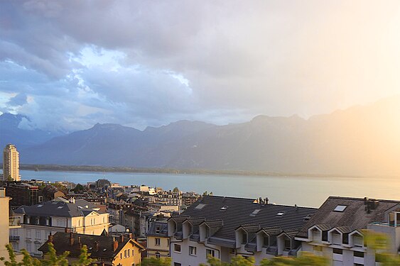 Lake Geneva in Blue and Yellow