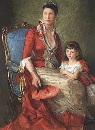 Crown Princess Louise with one of her children, now in Sønderborg Castle