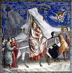 Fuga în Egipt de Giotto c. 1304