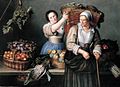 At the market stall, painting by Louise Moillon, 1609