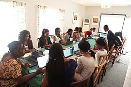 Nigerian Women at the WikiGap Edit-a-thon in Abuja.jpg