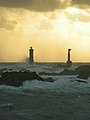 Ouessant : le phare du Nividic et une corne de brume