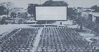 Outdoor cinema in Abadan, 1960s