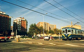 3507 tren unitatearen atoi kabina kotxea Donostian, Anoetan trenbidea lurperatu aurretik.