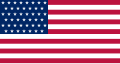 Bandera nacional de los Estados Unidos utilizada en Guam después de la Guerra hispano-estadounidense (1898-1908).