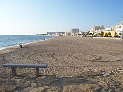 Español: Vista general de la playa de la Costilla.