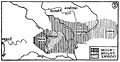 Historical map of the Czech state in the 10th century under the rule of Boleslav I. and Boleslav II.